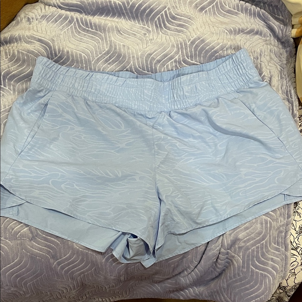 Light Blue Women's Athletic Shorts